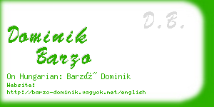 dominik barzo business card